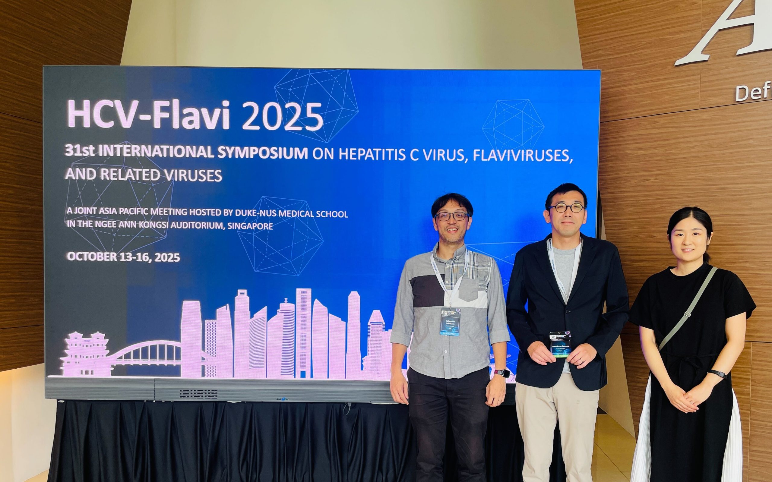 HCV-Flavi2025@Singaporeで研究成果を発表しました!